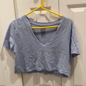 Crop V neck tshirt